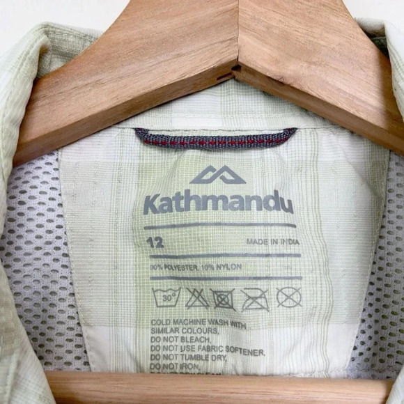 Kathmandu Womens 12 Short Sleeve Plaid Shirt - Picture 6 of 10